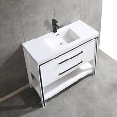 028 Series-48 Inch Single Bathroom Vanity Set