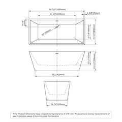Freestanding bathtubs-072 6731