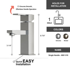 Single Handle Lavatory Faucet - 8001 015
