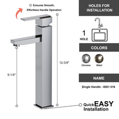 Single Handle Lavatory Faucet - 8001 016