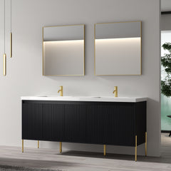 002 Series–72 Inch Bathroom Double Vanity Set
