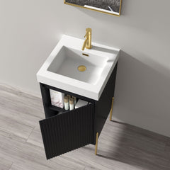 002 Series–18 Inch Bathroom Vanity Set