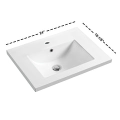 Topmount Bathroom Ceramic Basin 000 2418BT