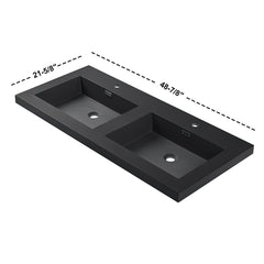 Topmount Bathroom Resin Basin 000 4922BP-MG