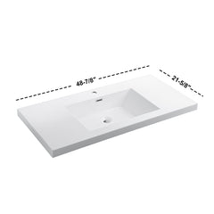 Topmount Bathroom Resin Basin 000 4922BP-S