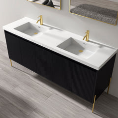 002 Series–72 Inch Bathroom Double Vanity Set