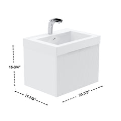 032 Series–24 Inch Single Vanity Set Resin Basin