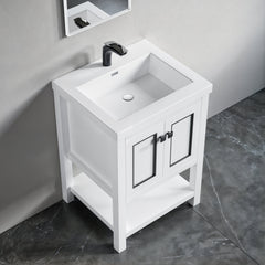 Dowell 24" Bathroom Freestanding Vanity with Two Doors and Two Shelves - 036 24 Series