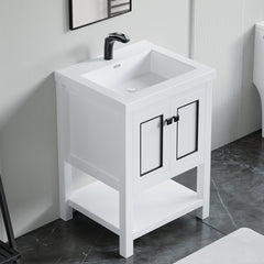 Dowell 24" Bathroom Freestanding Vanity with Two Doors and Two Shelves - 036 24 Series