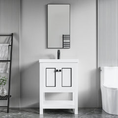 Dowell 24" Bathroom Freestanding Vanity with Two Doors and Two Shelves - 036 24 Series