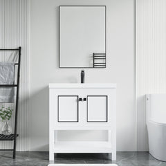 Dowell 30" Bathroom Freestanding Vanity with Two Doors and Two Shelves - 036 30 Series