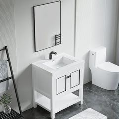 Dowell 30" Bathroom Freestanding Vanity with Two Doors and Two Shelves - 036 30 Series