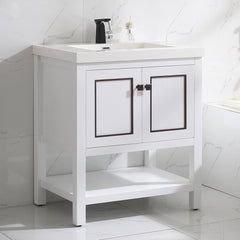 Dowell 30" Bathroom Freestanding Vanity with Two Doors and Two Shelves - 036 30 Series