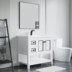 Dowell 36" Bathroom Freestanding Vanity with Two Doors, One Drawer and Two Shelves - 036 36 Series