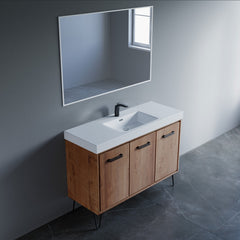 037 Series–48 Inch Single Vanity Set Resin Basin