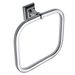 Dowell Solid Brass Towel Ring, Chrome/Brushed Nickel Finish - 1001 06 Series