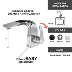 Single Handle Lavatory Faucet - 8001 019