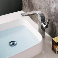 Dowell Modern Tall Vessel Sink Faucet - Single Handle, One Hole Bathroom Vanity Faucet - 8001 020 Series