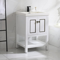 Dowell 24" Bathroom Freestanding Vanity with Two Doors and Two Shelves - 036 24 Series