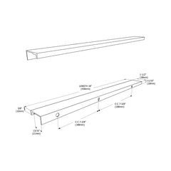 Aluminum Cabinet Pulls 3062 018 Series 10-Pack