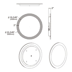 Round LED Mirror light 5001 024 ML