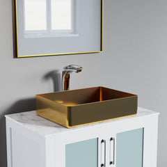 Dowell Modern Tall Vessel Sink Faucet - Single Handle, One Hole Bathroom Vanity Faucet - 8001 018 Series
